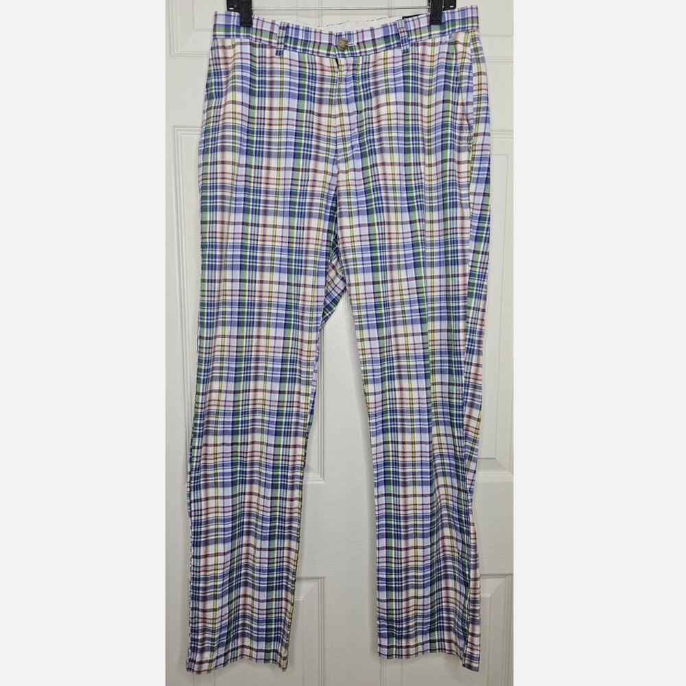 Vineyard Vines Plaid Breaker Pants 32 x 32 Mens Golf